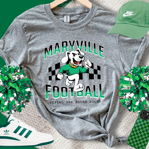 Black/Green Checkered Maryville Football Sweatshirt OR Tee - The Red Rival