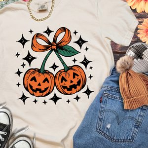 Pumpkin Cherries Graphic Tee - The Red Rival