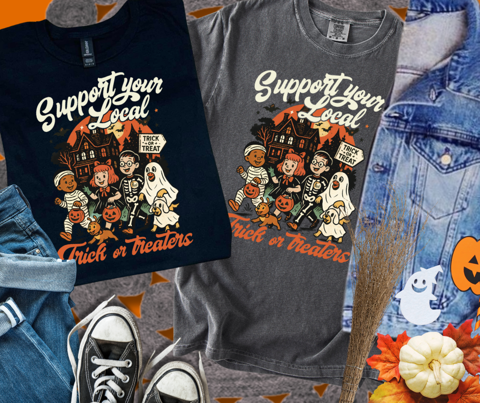 Support Your Local Trick or Treaters (Pick Your Tee Color) - The Red Rival