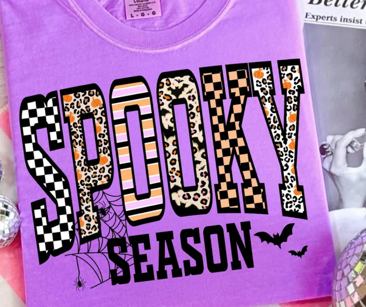 Spooky Season Halloween Letters (Pick Your Tee Color) - The Red Rival