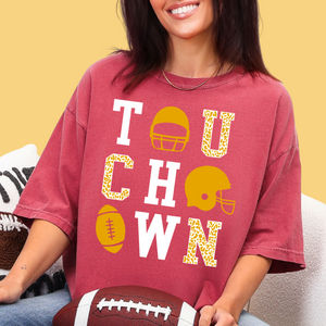 Yellow Touchdown Tee or Sweatshirt - The Red Rival
