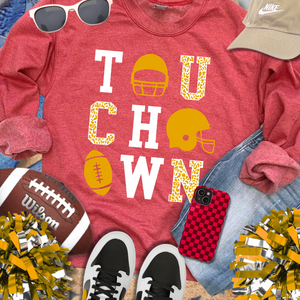 Yellow Touchdown Tee or Sweatshirt - The Red Rival