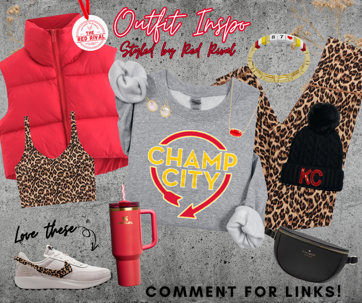 Champ City Grey Sweatshirt or Tee - The Red Rival