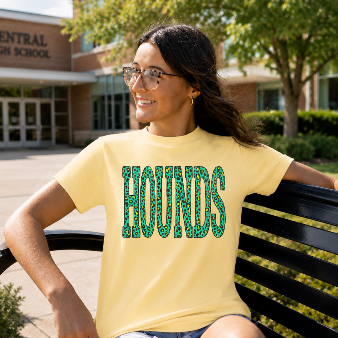 Green Leopard Hounds Butter Tee