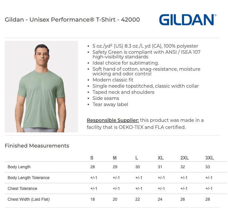 Right Way Roofing Gildan Performance Tees (FRONT Pocket / Full Back) - Select your style