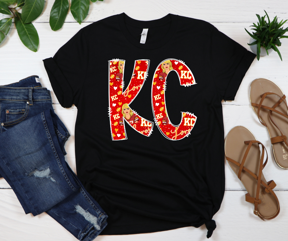 KC Lover Swelce Inspired Black Graphic Tee - The Red Rival