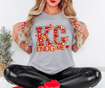Swelce Inspired KC Endgame Grey Graphic Tee - The Red Rival
