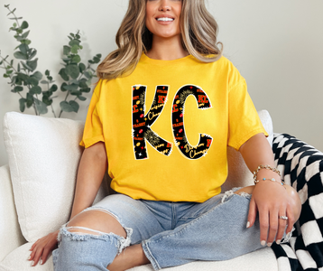 KC Doodle Letters Division Champs Gold Graphic Tee - The Red Rival
