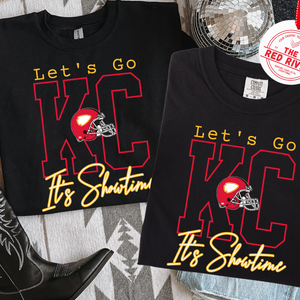 Let's GO KC It's Showtime Black Tee or Sweatshirt - The Red Rival