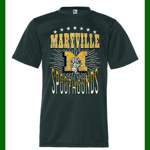 Maryville Spoofhounds Green Performance Tee - The Red Rival