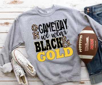 On Gameday we wear Black & Gold Grey Sweatshirt - The Red Rival