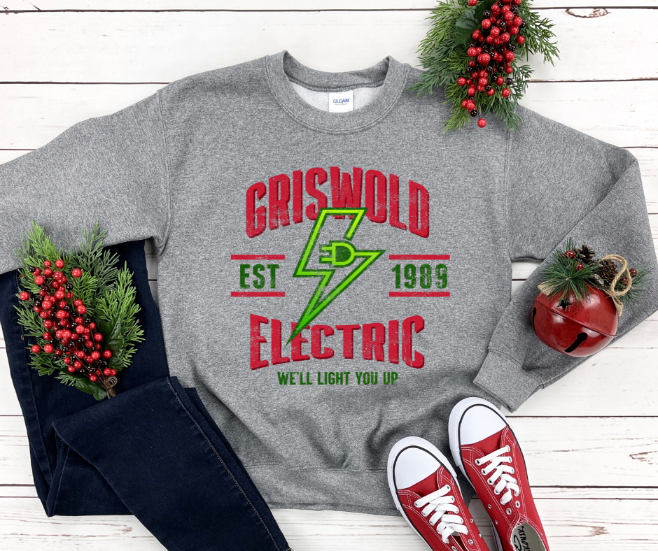 Griswold Electric Red/Green Ink Sweatshirt - The Red Rival