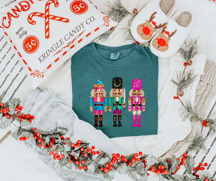 Nutcracker Graphic Green Tee - The Red Rival