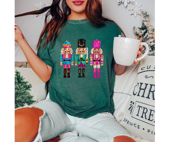 Nutcracker Graphic Green Tee - The Red Rival