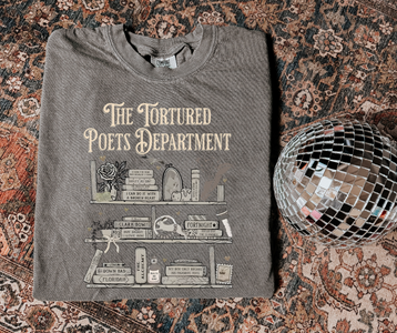 Bookshelves Grey Tee - The Red Rival