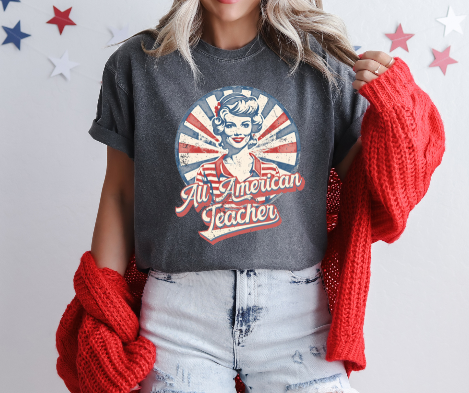 All American Teacher Pepper Tee - The Red Rival