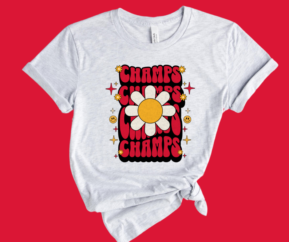 KC Champs Repeat Ash Tee - The Red Rival