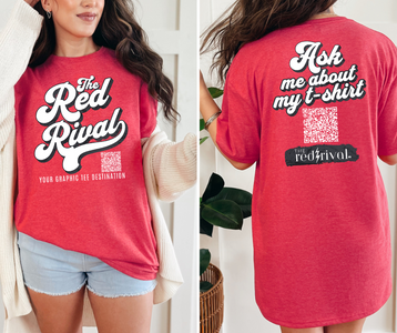 The Red Rival Ask Me About My T-Shirt Red Tee - The Red Rival