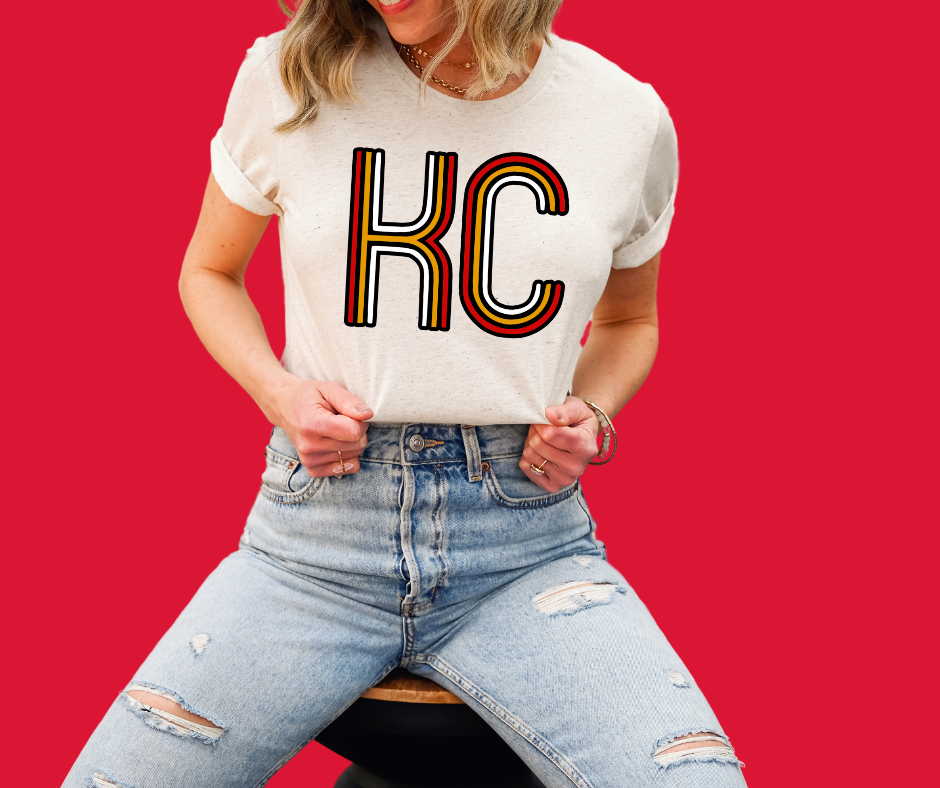 Retro KC Oatmeal Tee - The Red Rival