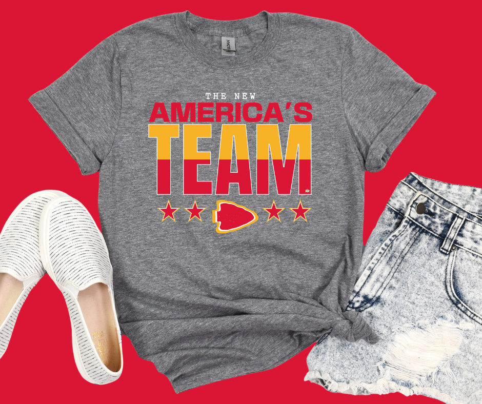 The New "America's Team" Grey Tee - The Red Rival
