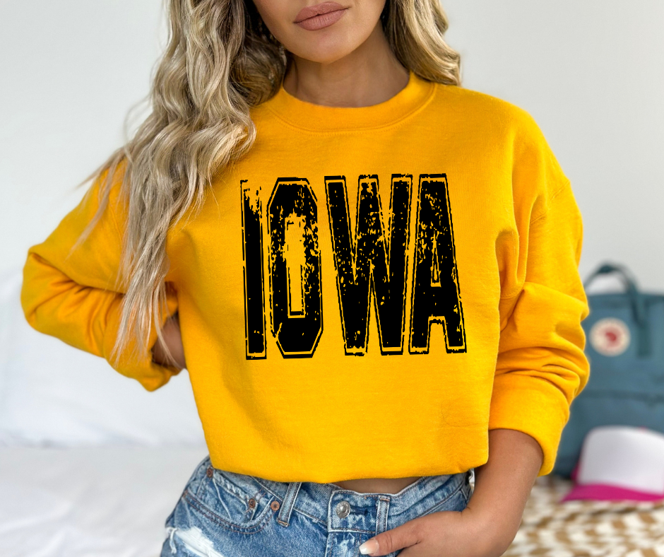 Black Iowa Gold Sweatshirt - The Red Rival