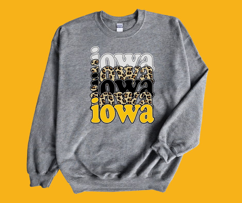 Iowa Repeat Grey Sweatshirt - The Red Rival