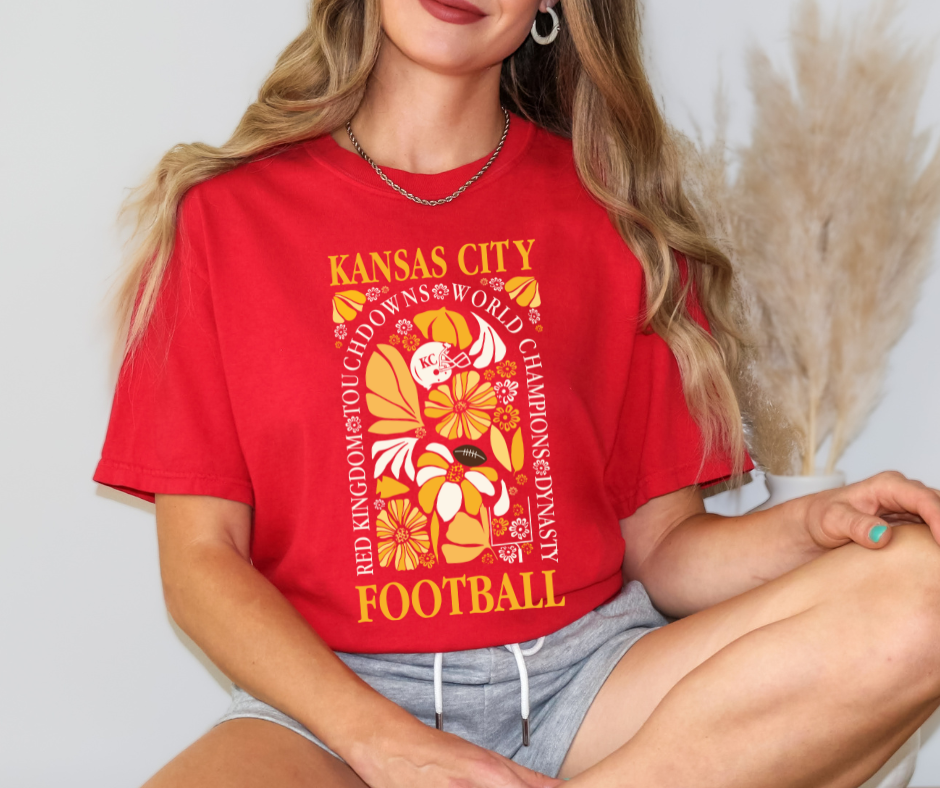 Kansas City Arch Football List Red Tee - The Red Rival
