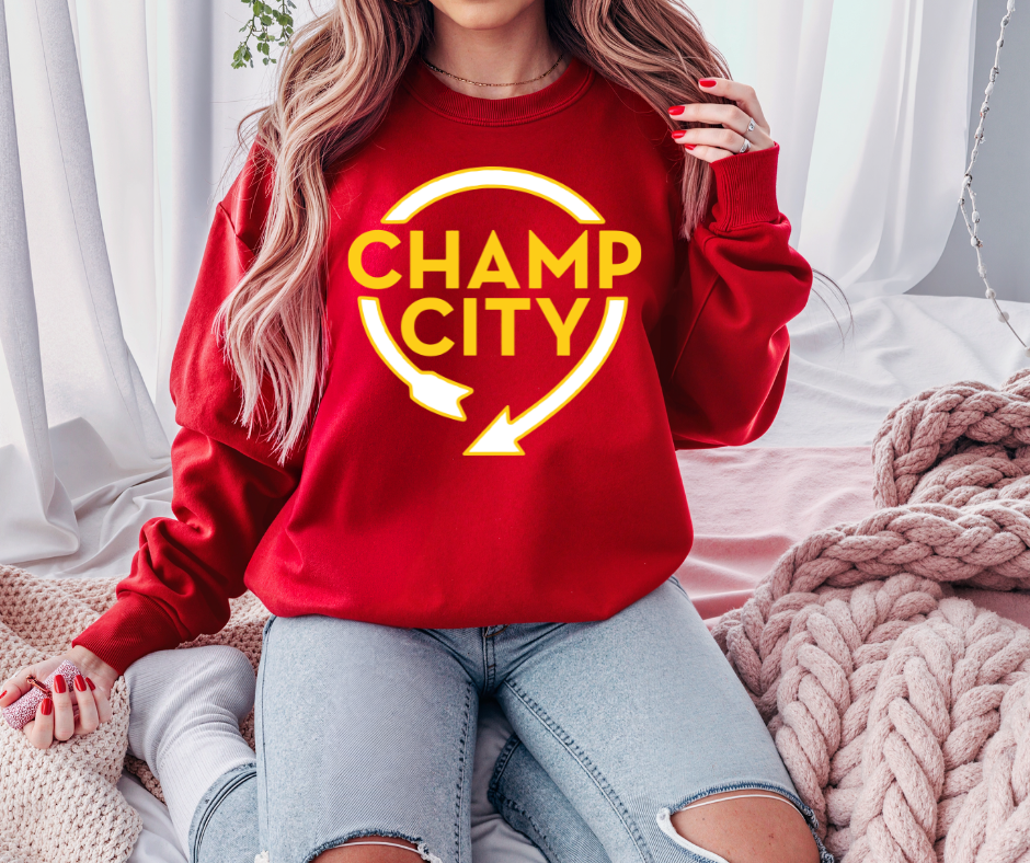 Champ City Red Tee or Sweatshirt - The Red Rival