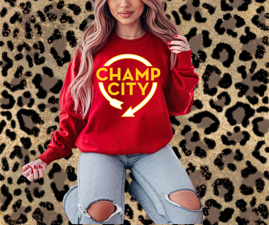 Champ City Red Tee or Sweatshirt - The Red Rival