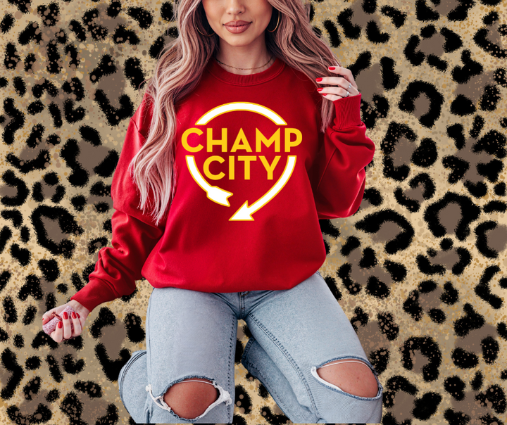 Champ City Red Tee or Sweatshirt - The Red Rival