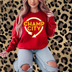 Champ City Red Tee or Sweatshirt - The Red Rival
