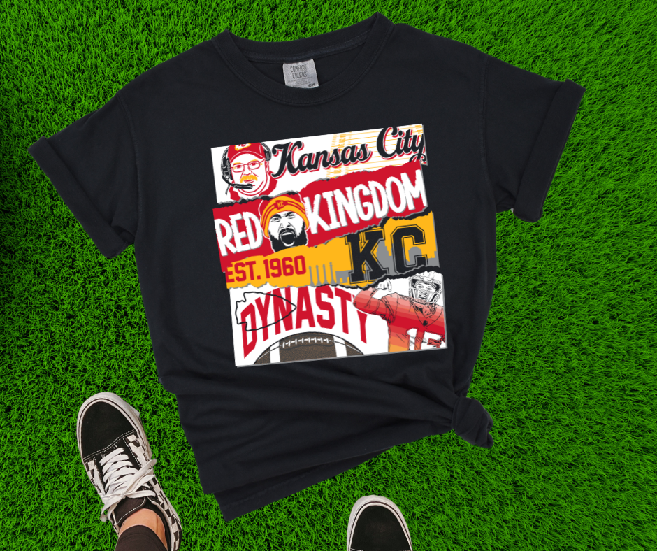 KC Poster Black Tee - The Red Rival