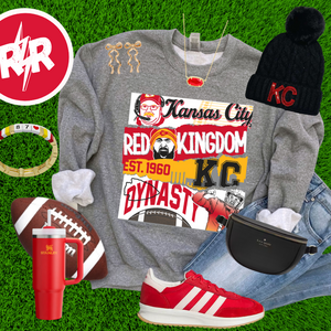 KC Poster Heather Graphite Sweatshirt - The Red Rival
