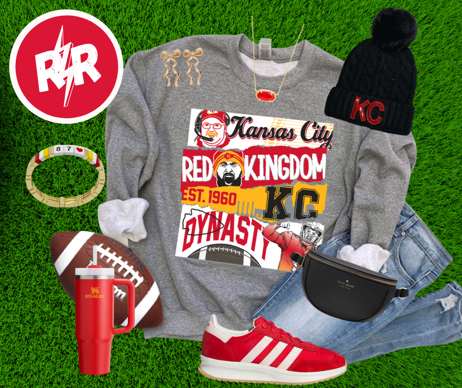 KC Poster Heather Graphite Sweatshirt - The Red Rival