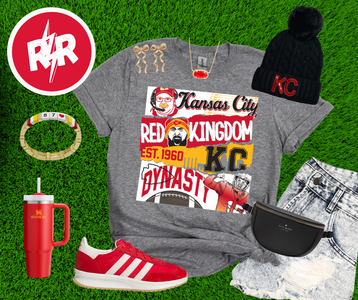 KC Poster Heather Graphite Tee - The Red Rival