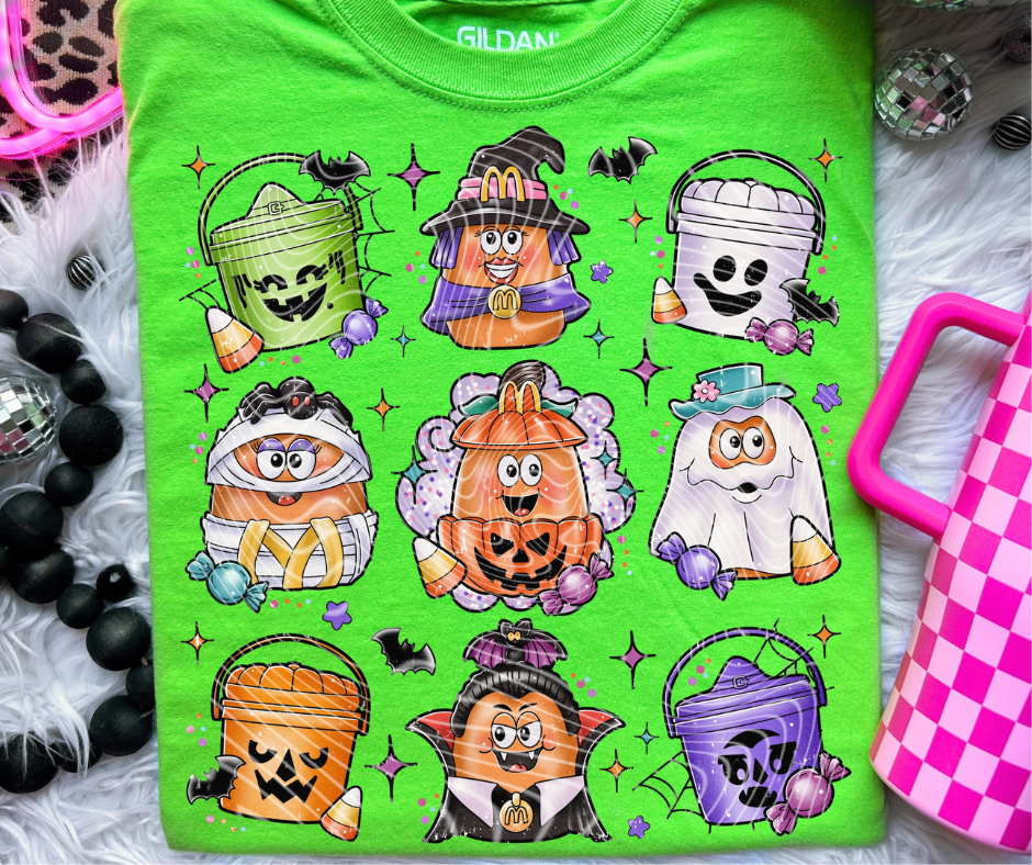 Halloween Nugs Green Tee - The Red Rival