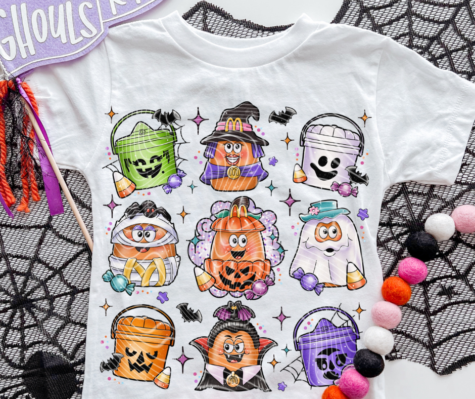 Halloween Nugs White Tee - The Red Rival