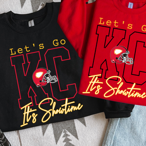 Let's GO KC It's Showtime Black Tee or Sweatshirt - The Red Rival