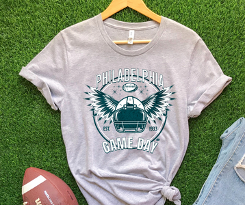 Philadelphia Game Day Grey Tee - The Red Rival