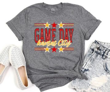 Game Day Kansas City 3 Stars Grey Tee - The Red Rival