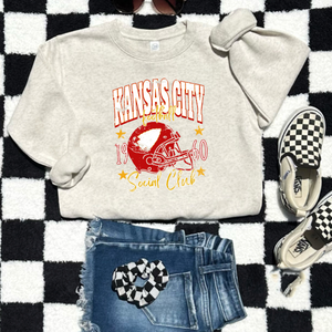 KC Football Social Club Ash/Natural Sweatshirt - The Red Rival
