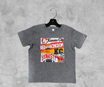 READY TO SHIP - KC Poster Grey Tee (FINAL SALE) - The Red Rival