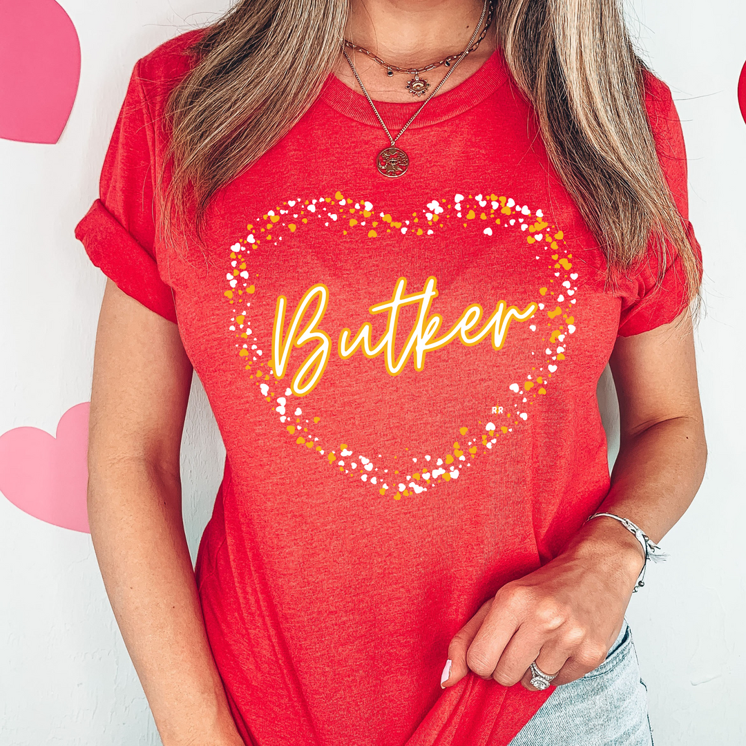 Butker Heart Red Tee - The Red Rival