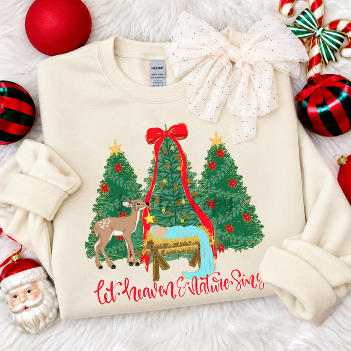 DEAL OF THE DAY - Let Heaven &amp; Nature Sing (Choose Your Tee or Sweatshirt Color) - FINAL SALE