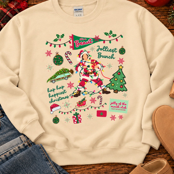 DEAL OF THE DAY - Jolliest Bunch Collage Tan Tee or Sweatshirt - FINAL SALE