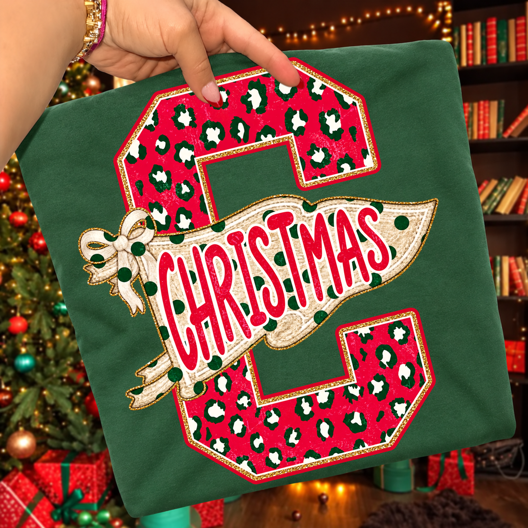 DEAL OF THE DAY - Christmas Pennant Green Tee (FINAL SALE)