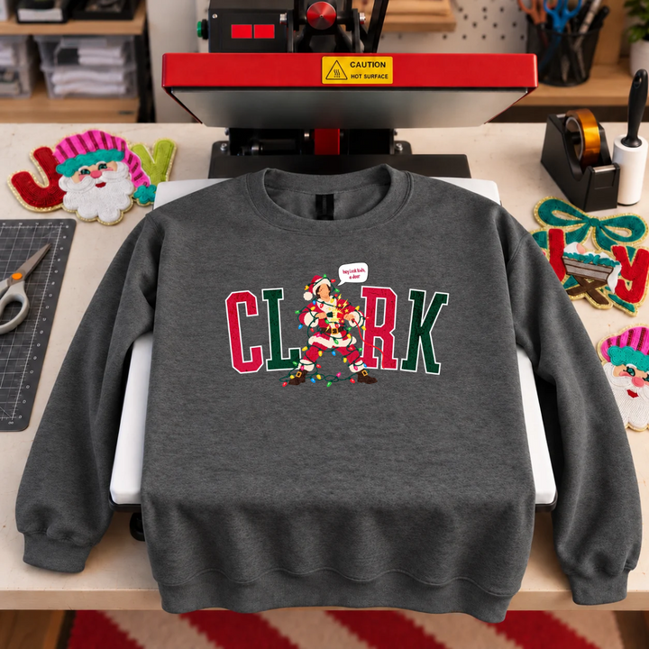 DEAL OF THE DAY - Clark "Hey Looks Kids, a Deer" Dark Grey Tee or Sweatshirt - FINAL SALE