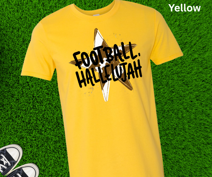 DEAL OF THE DAY - Star Football Hallelujah (Pick your tee color) (FINAL SALE)