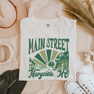 Main Street Maryville, MO Cream Colored Tee - The Red Rival