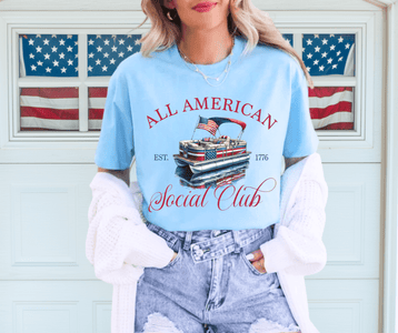 All American Social Club - Graphic Tee - The Red Rival